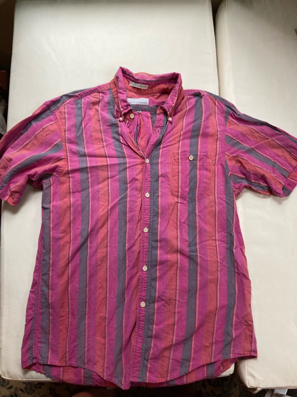 Vintage ENRO Hand Woven Madras Shirt XL 100% Cotton vs Wrangler Heritage coastal